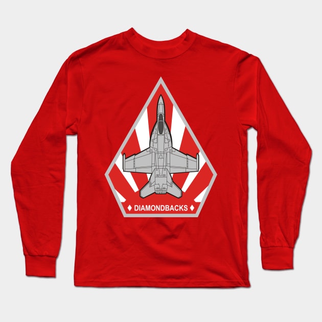 VFA-102 Diamondbacks - F/A-18 Long Sleeve T-Shirt by MBK